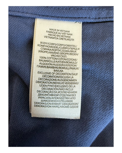 Polo Ralph Lauren Knit Oxford Bluse marineblau Größe S
