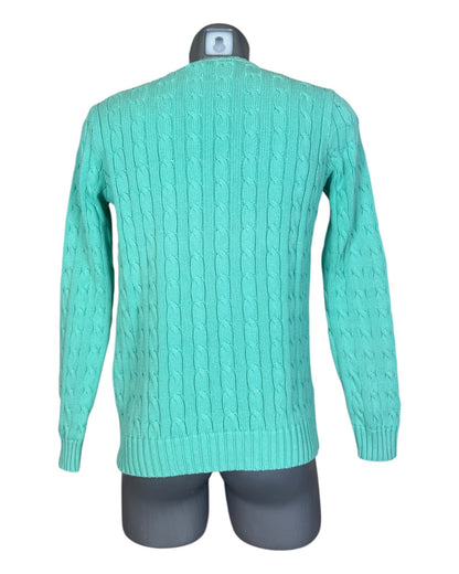 Polo Ralph Lauren Zopfmuster Pullover türkis Größe L