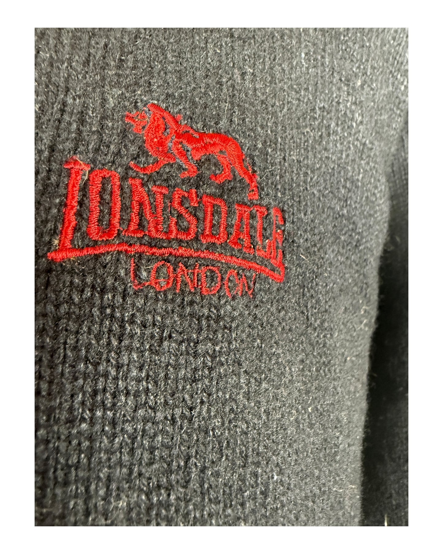 Lonsdale Half Zip Pullover marineblau Größe L