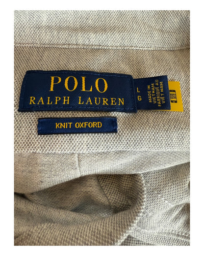 Polo Ralph Lauren Knit Oxfordhemd grau Größe L