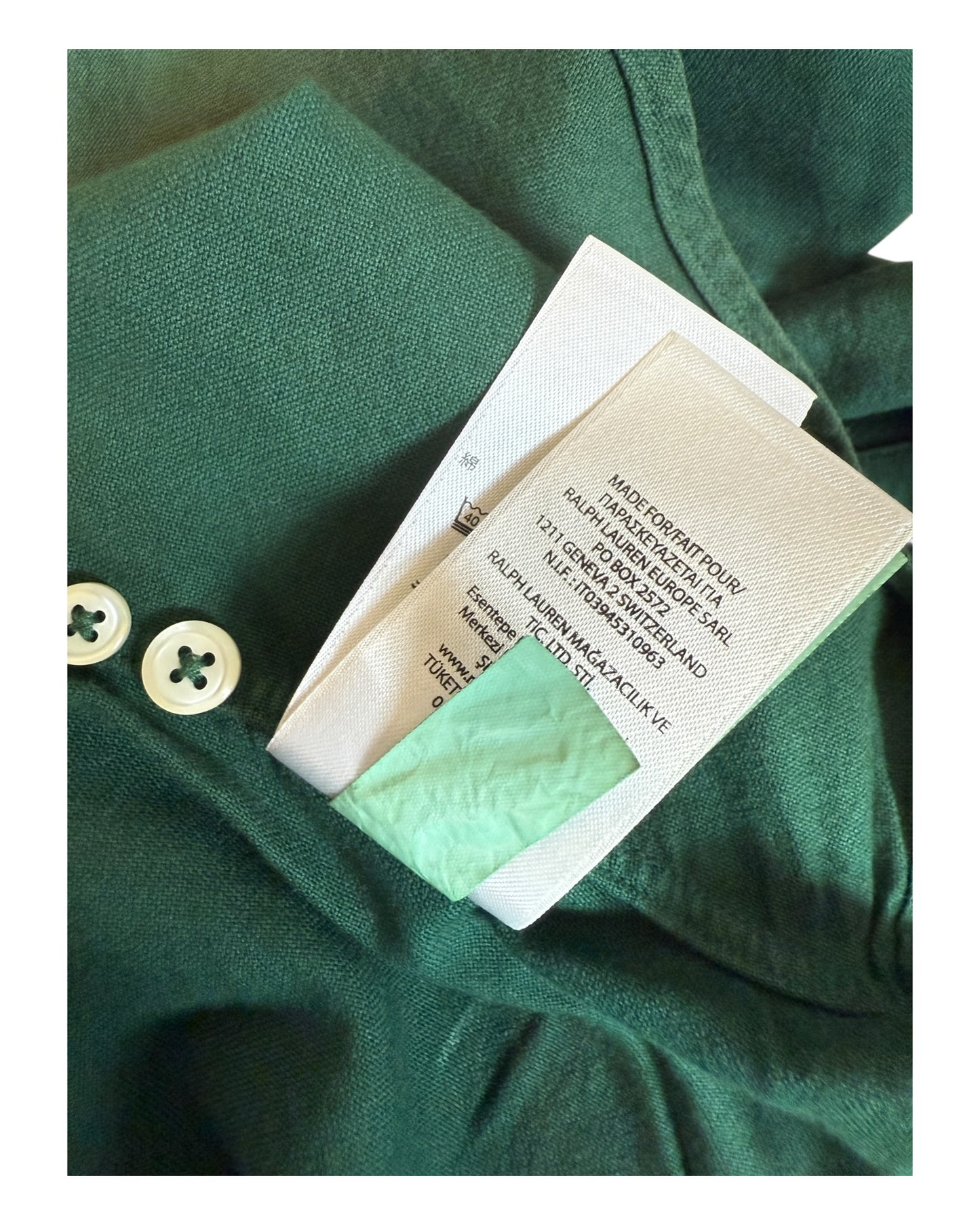 Polo Ralph Lauren Oxfordhemd grün Größe L