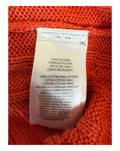 Polo Ralph Lauren Zopfmuster Pullover rot Größe S