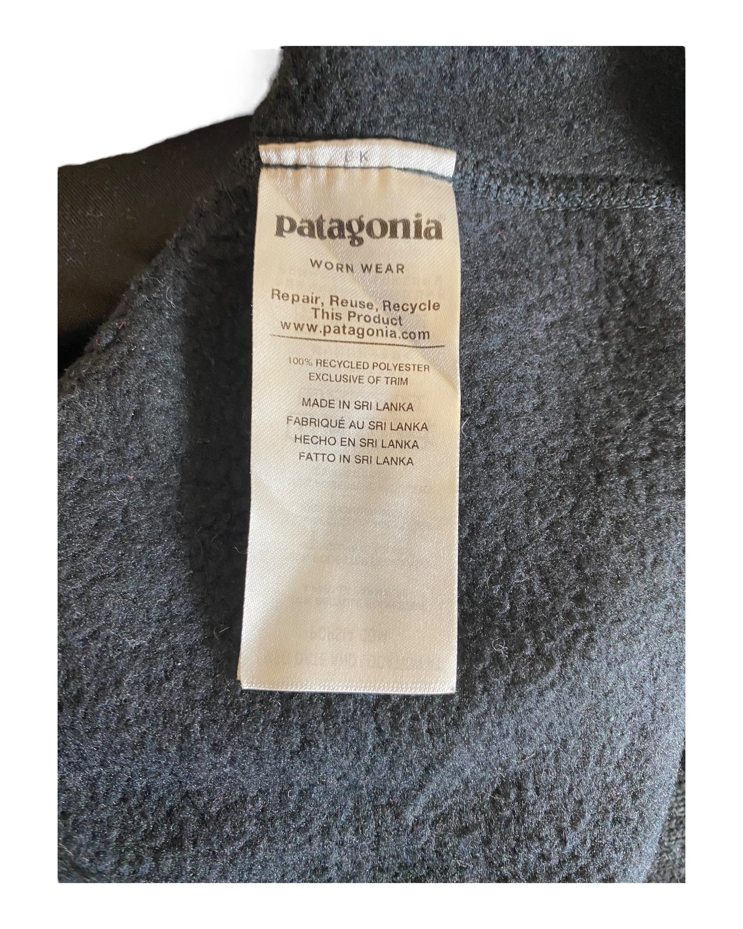Patagonia Fleece Jacke schwarz Größe XL