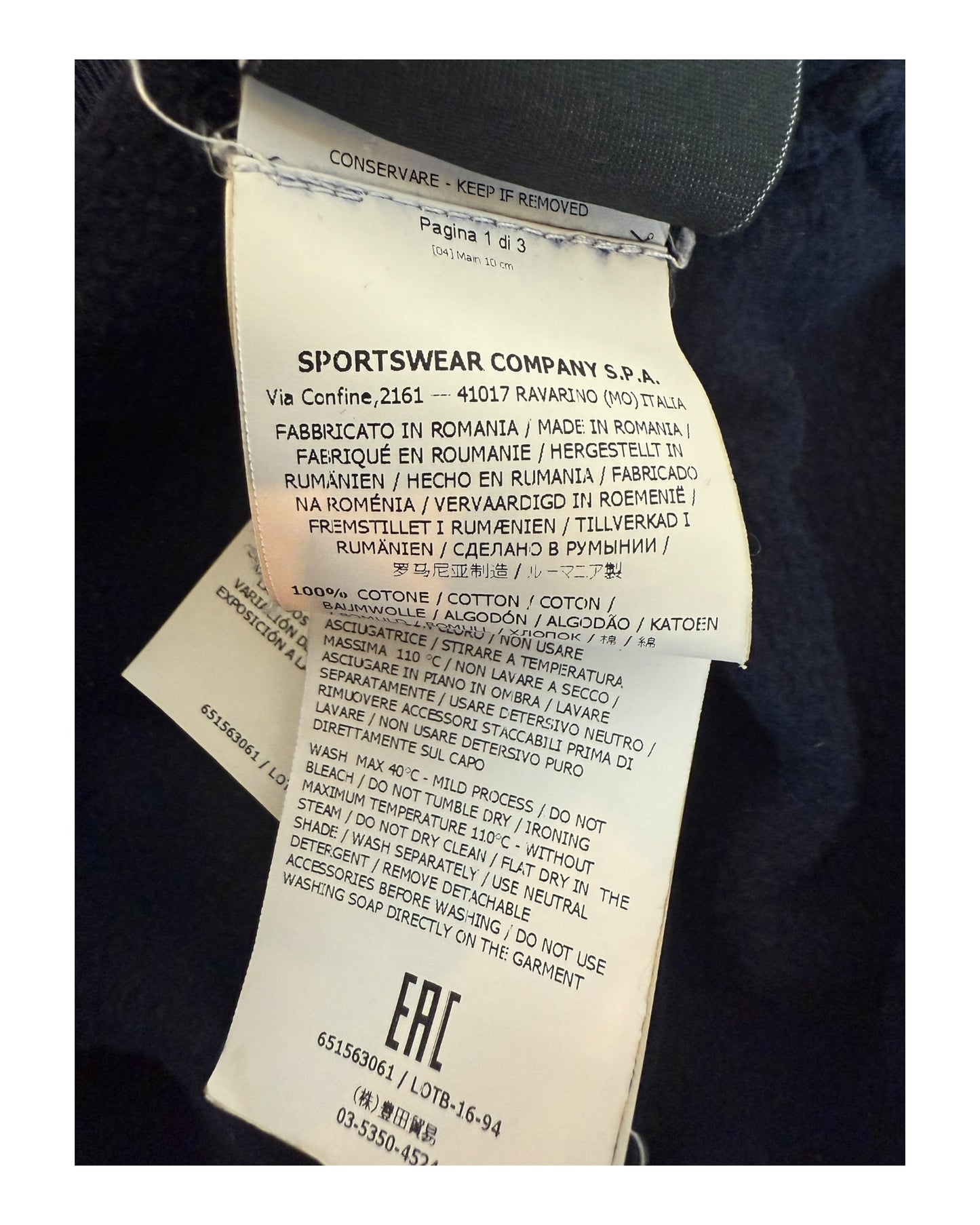 Stone Island Pullover marineblau Größe M