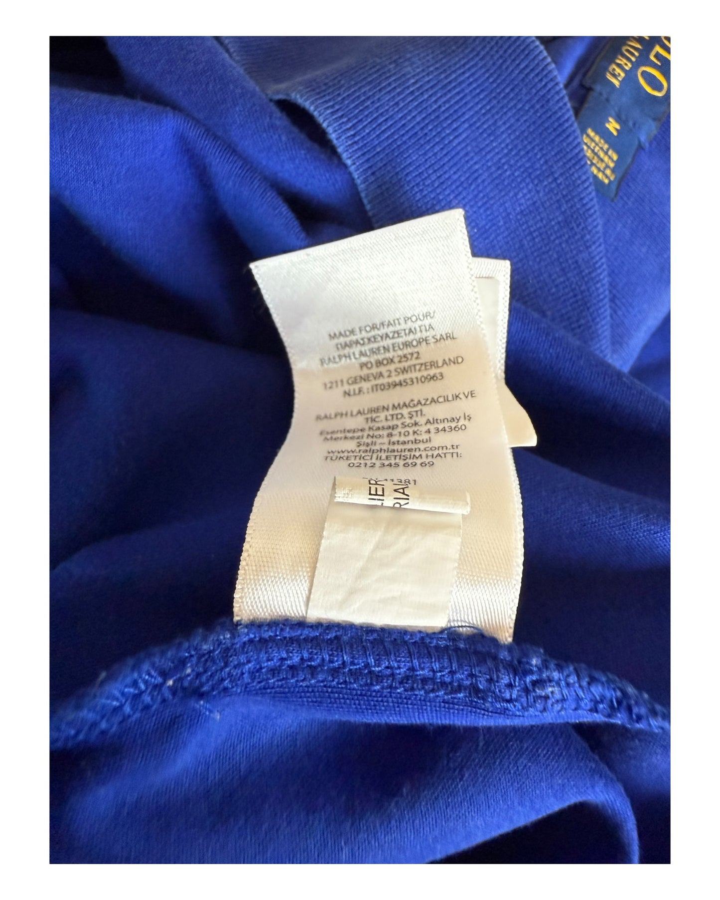 Polo Ralph Lauren Poloshirt blau Größe M