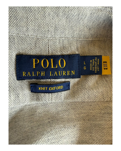 Polo Ralph Lauren Knit Oxfordhemd grau Größe L