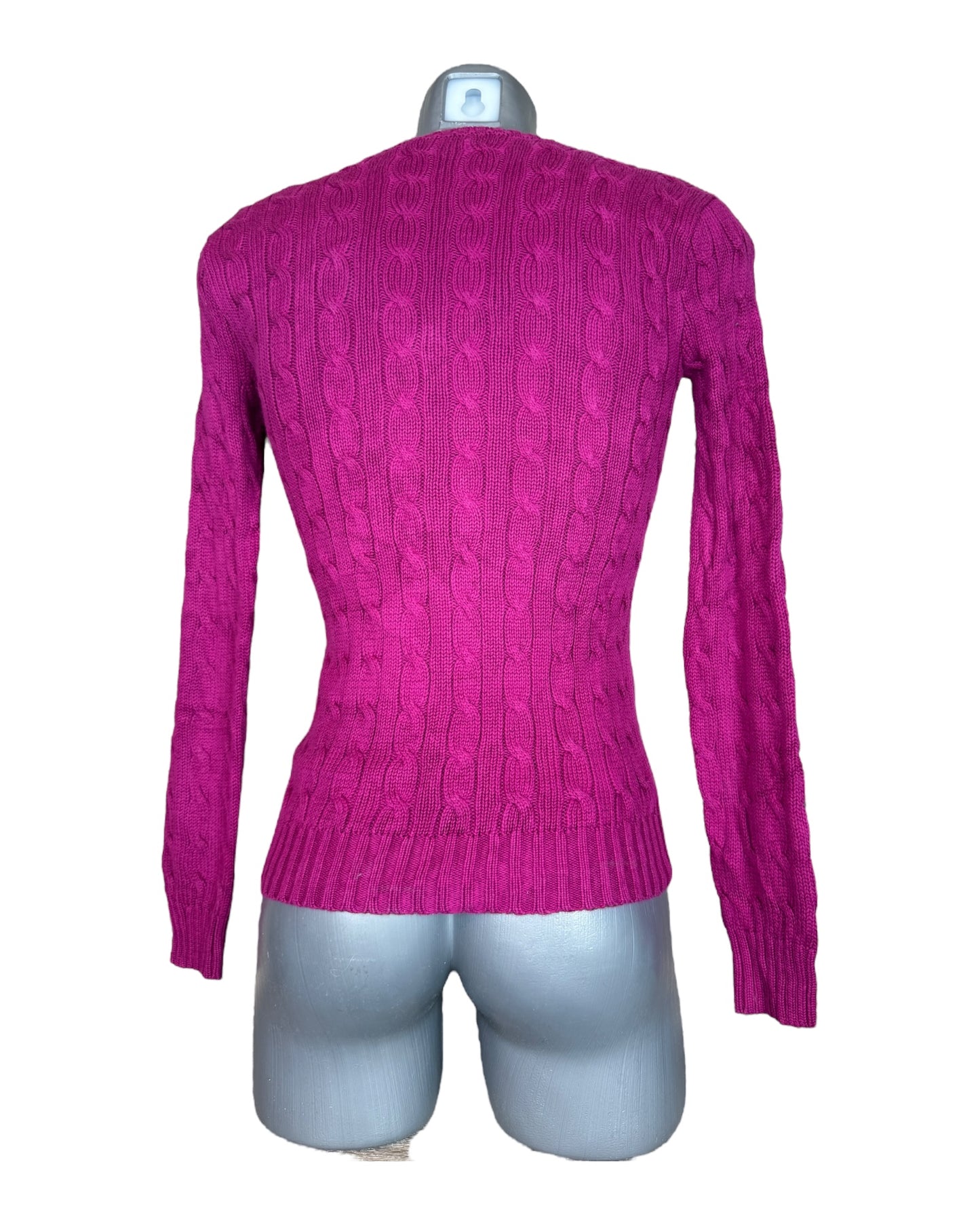 Polo Ralph Lauren cable knit sweater pink size S