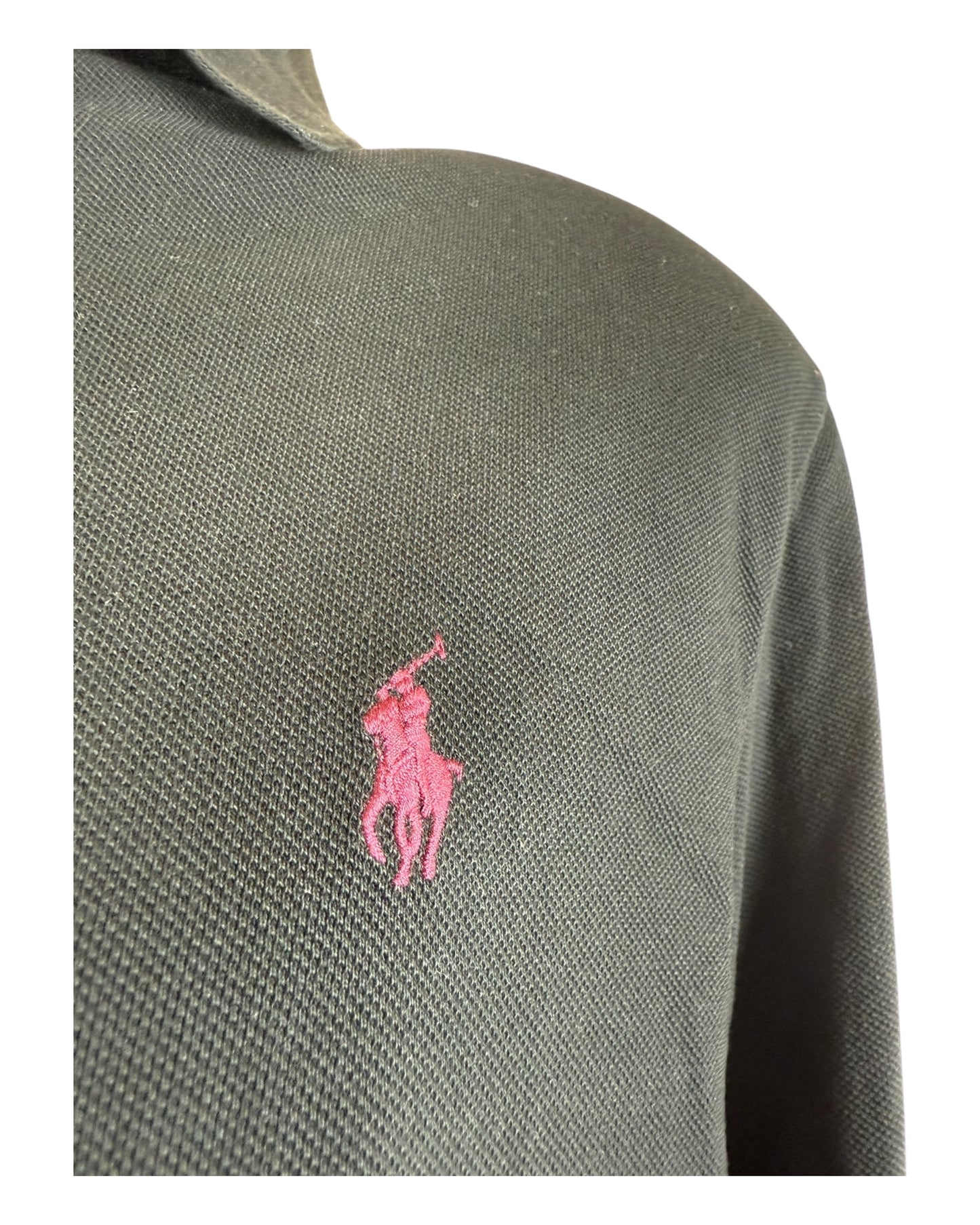 Polo Ralph Lauren langärmliges Poloshirt schwarz Größe L