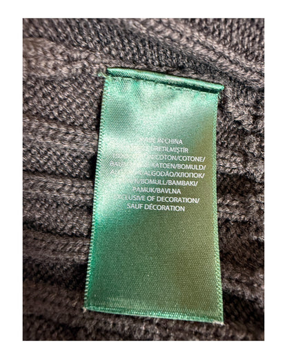 Polo Ralph Lauren Zopfmuster Pullover schwarz Größe S