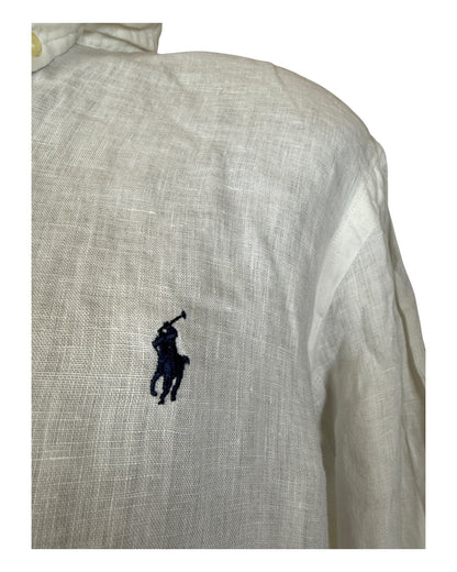 Polo Ralph Lauren Leinenhemd weiß Größe L