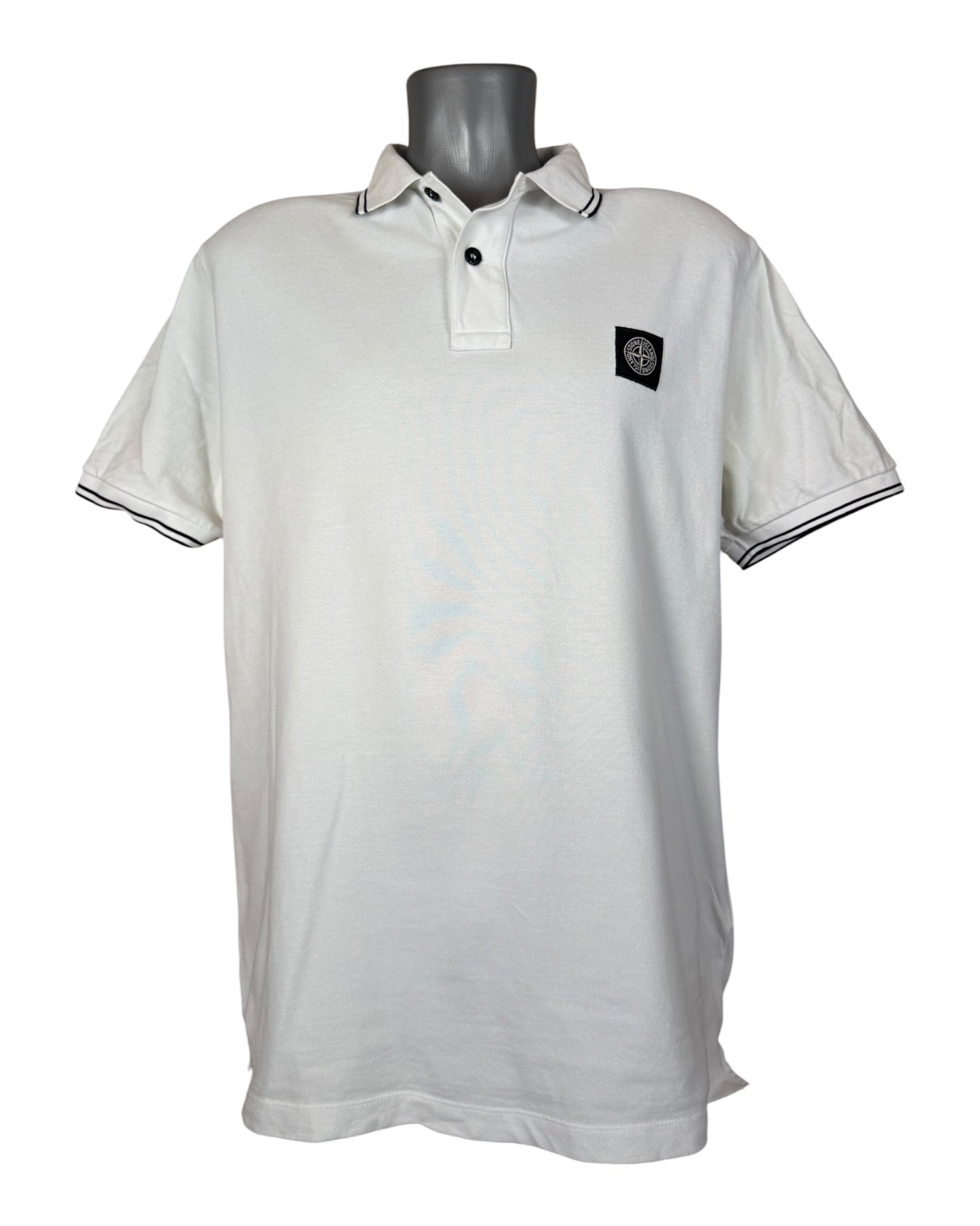 Stone Island Poloshirt weiß Größe XL