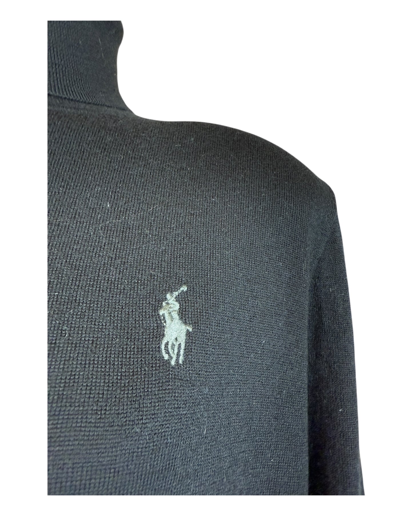 Polo Ralph Lauren Rollkragenpullover schwarz Größe L