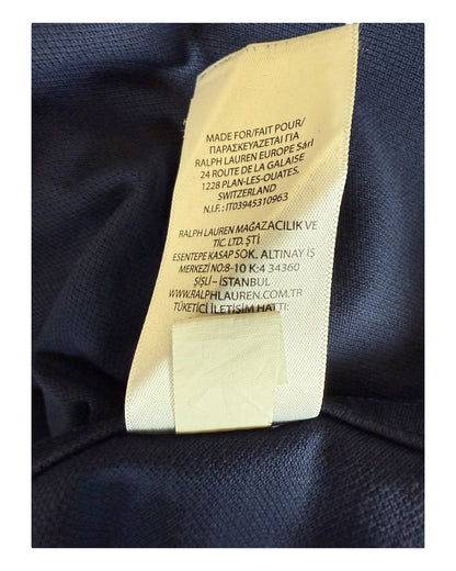 Polo Ralph Lauren Knit Oxford Bluse marineblau Größe M