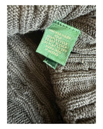 Polo Ralph Lauren Zopfmuster Pullover schwarz Größe M