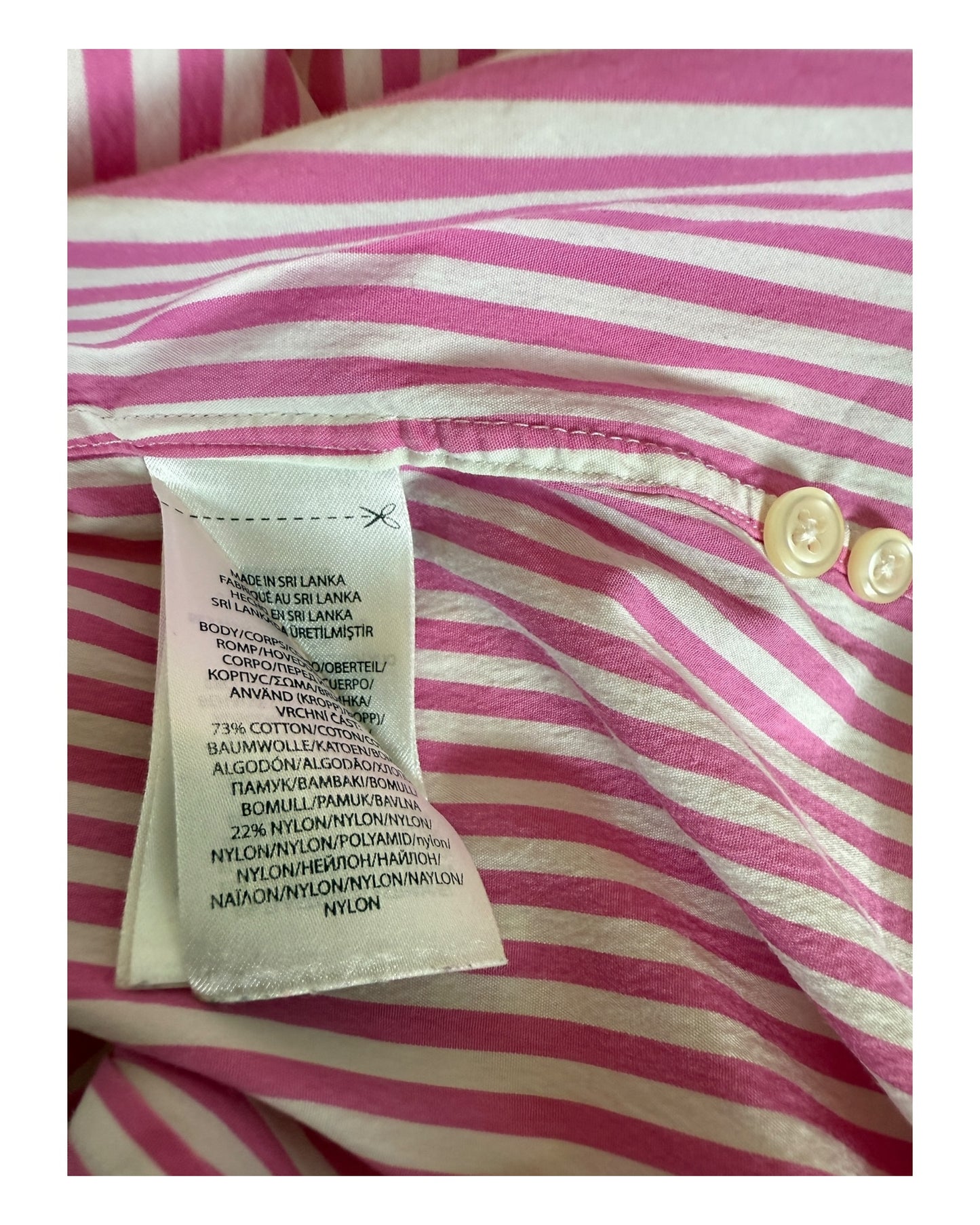 Polo Ralph Lauren Bluse pink weiß gestreift Größe S