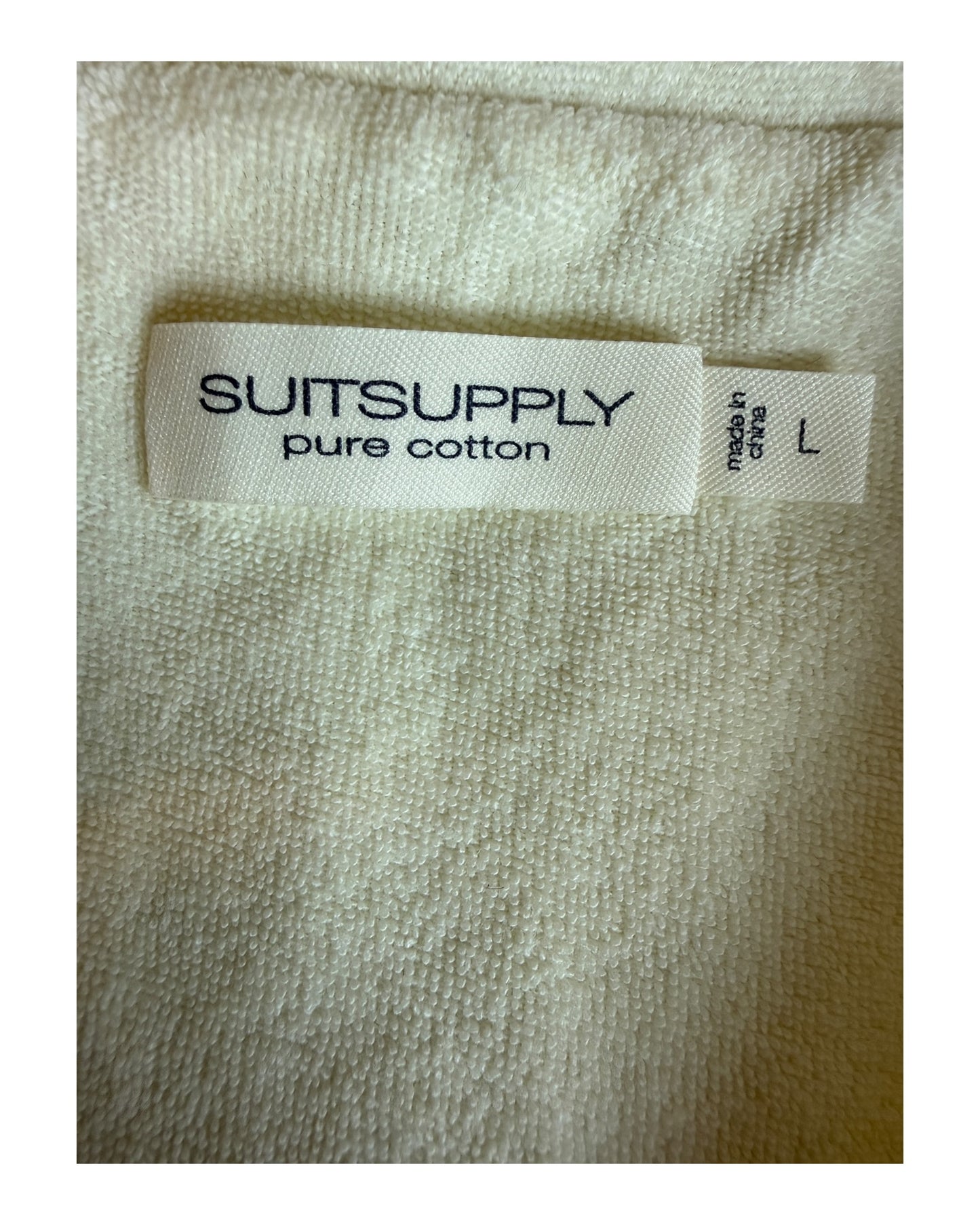 Suit Supply Poloshirt creme Größe L