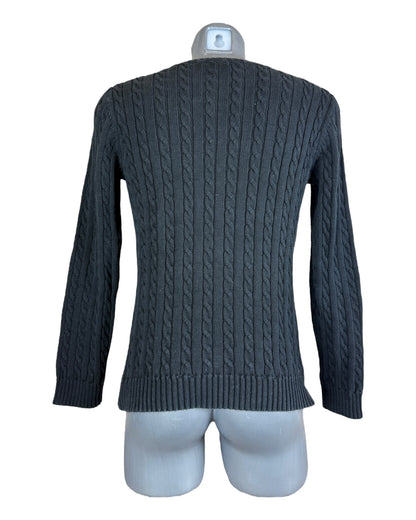 Polo Ralph Lauren Zopfmuster Pullover schwarz Größe M