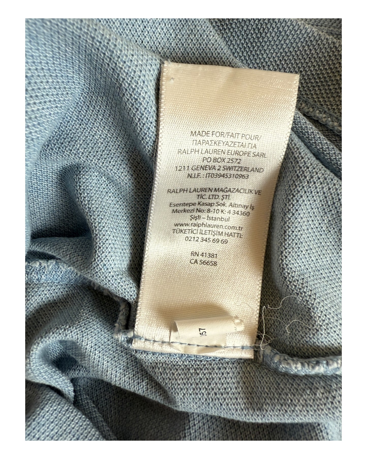 Polo Ralph Lauren Poloshirt hellblau Größe M
