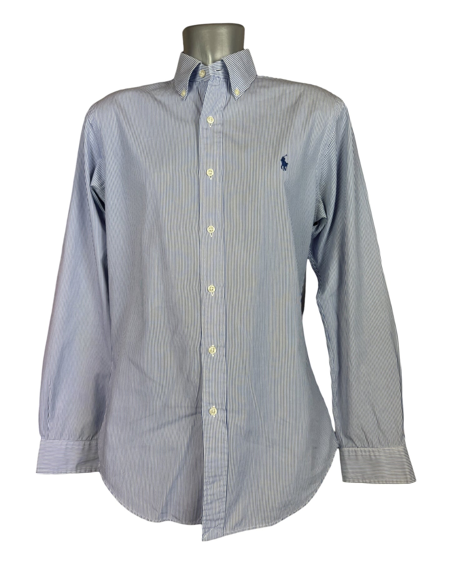 Polo Ralph Lauren Hemd blau weiß gestreift Größe M