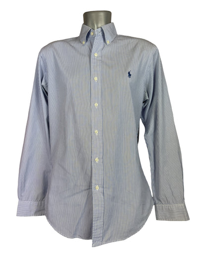 Polo Ralph Lauren Hemd blau weiß gestreift Größe M