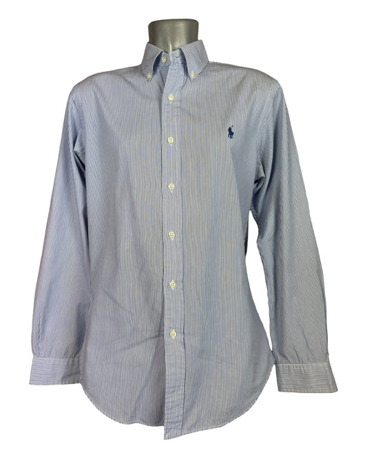 Polo Ralph Lauren Hemd blau weiß gestreift Größe M