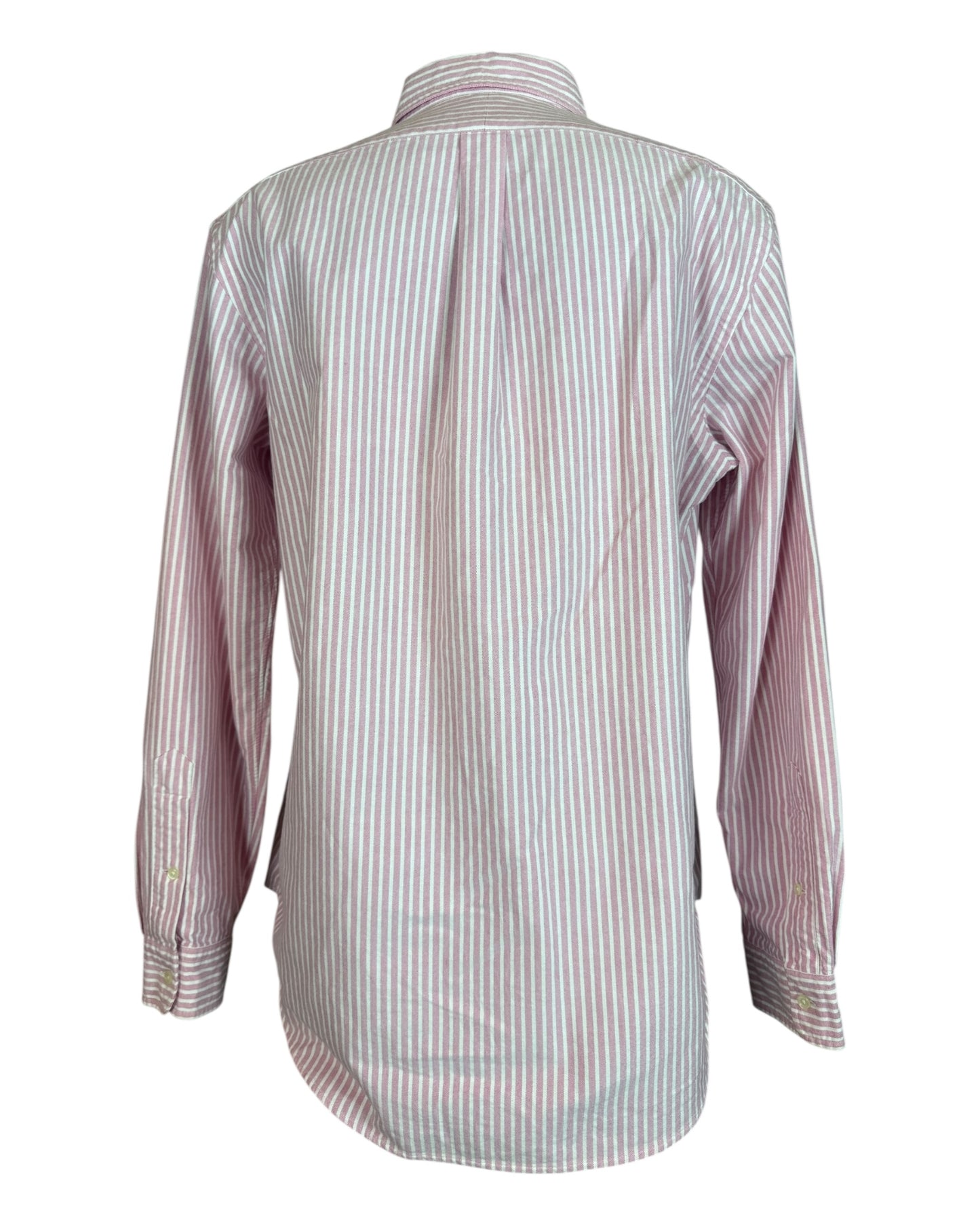 Polo Ralph Lauren Oxfordhemd rosa weiß gestreift Größe L