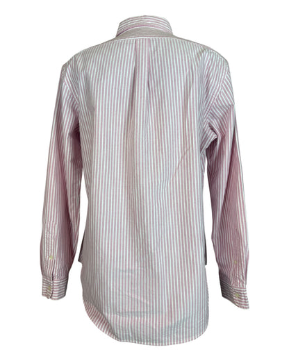 Polo Ralph Lauren Oxfordhemd rosa weiß gestreift Größe L