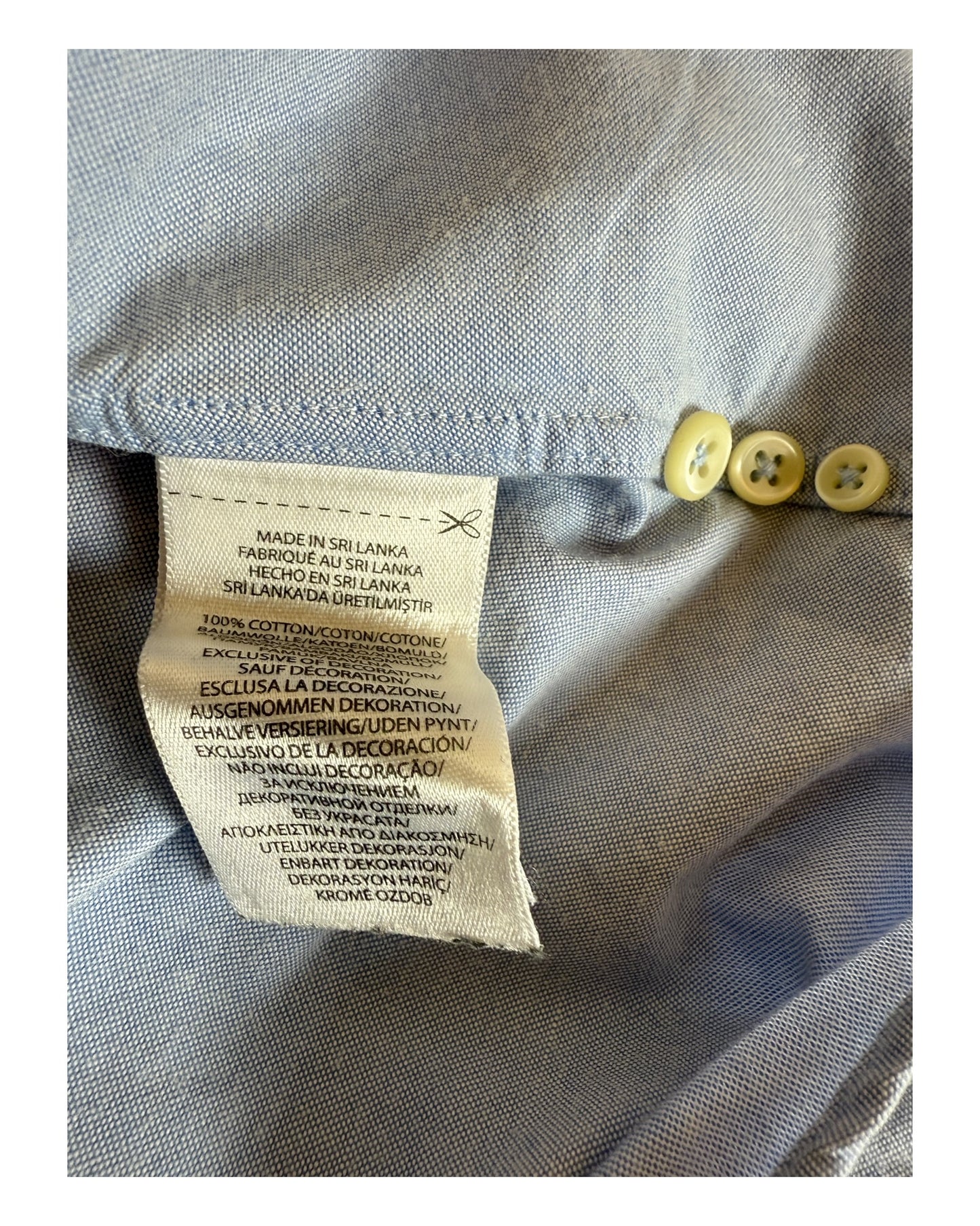 Polo Ralph Lauren Oxford Bluse hellblau Größe M