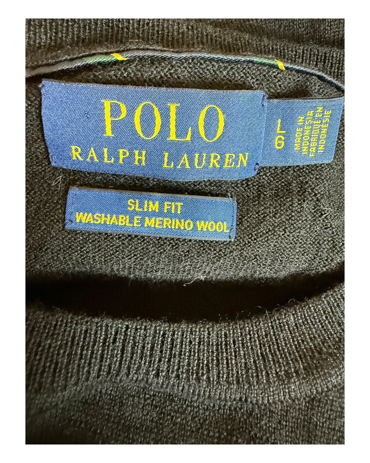 Polo Ralph Lauren Pullover schwarz Größe L