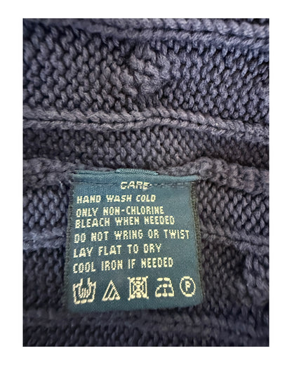 Polo Ralph Lauren Zopfmuster Pullover marineblau Größe L