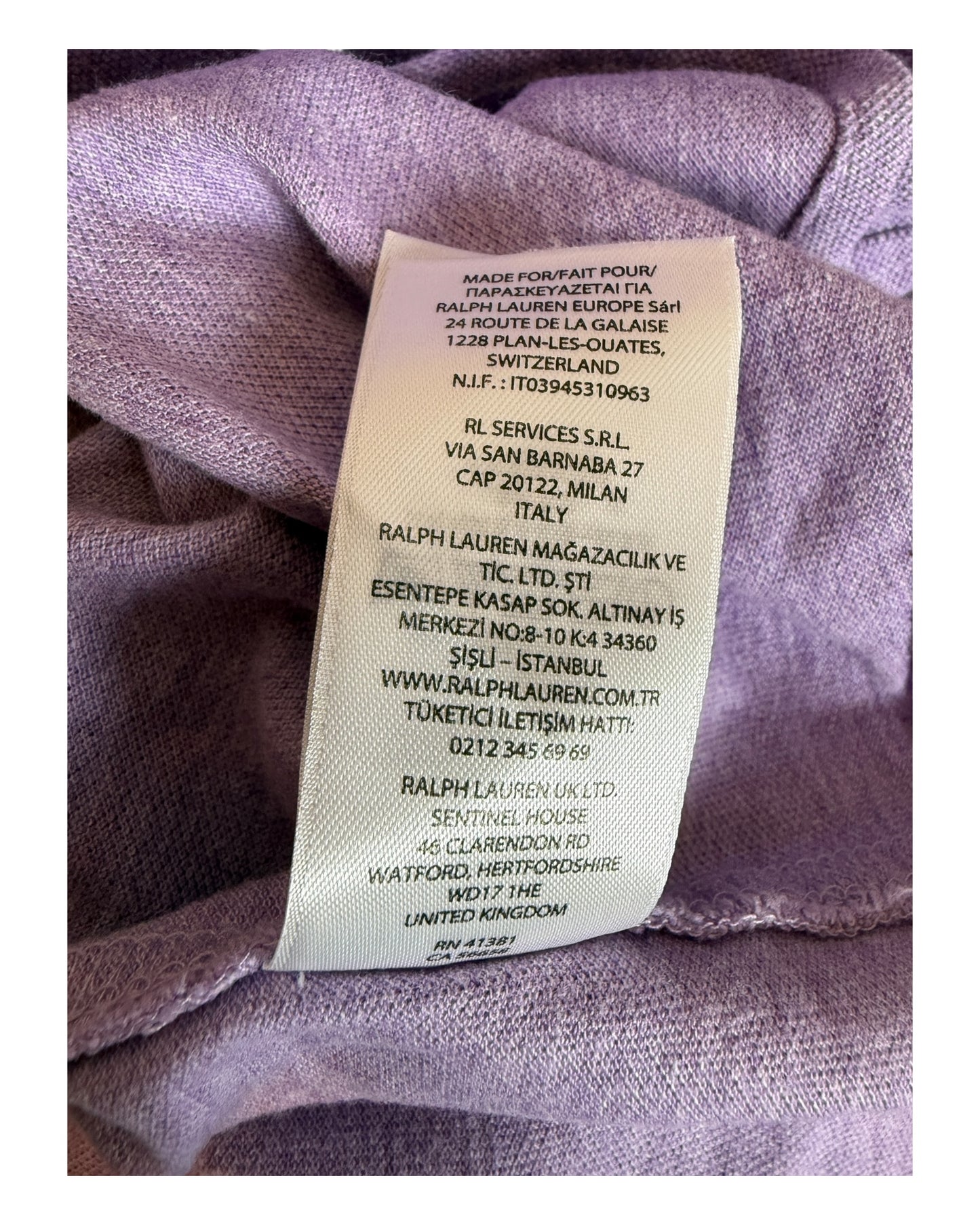 Polo Ralph Lauren Hemd lavendel Größe L