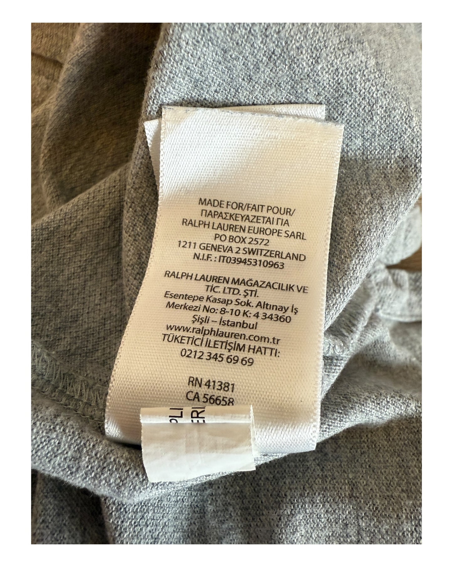 Polo Ralph Lauren Poloshirt grau Größe M
