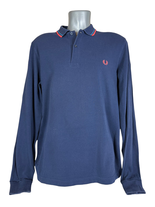 Fred Perry Poloshirt marineblau Größe M