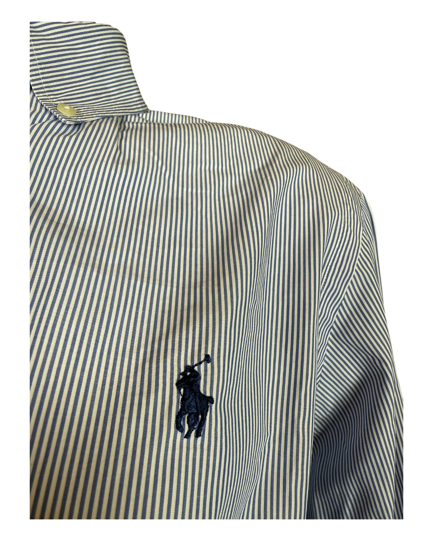 Polo Ralph Lauren Hemd blau weiß gestreift Größe M