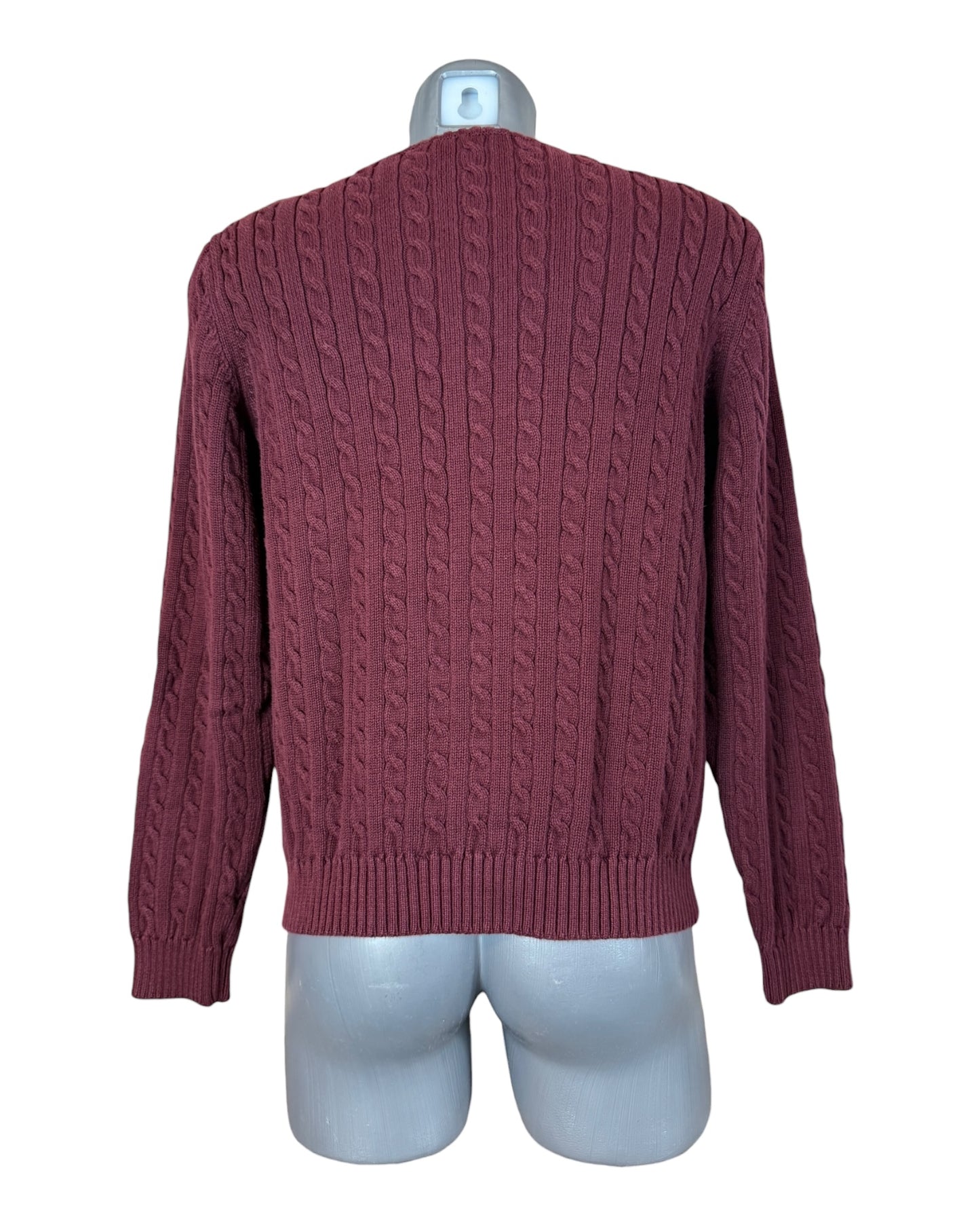 Polo Ralph Lauren Zopfmuster Pullover rot Größe XL