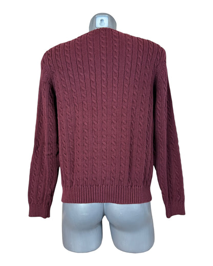 Polo Ralph Lauren Zopfmuster Pullover rot Größe XL