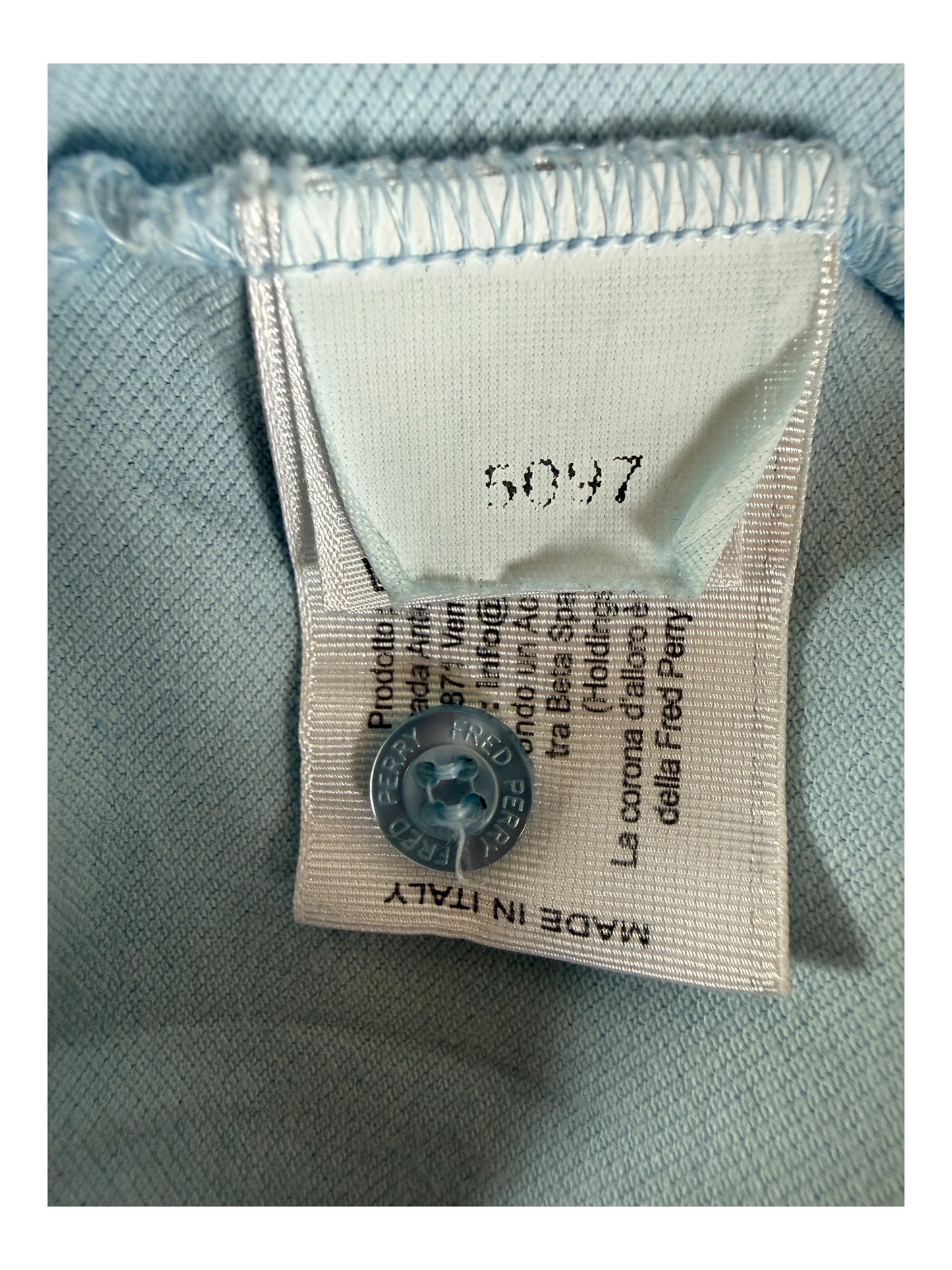 Fred Perry Poloshirt hellblau Größe L