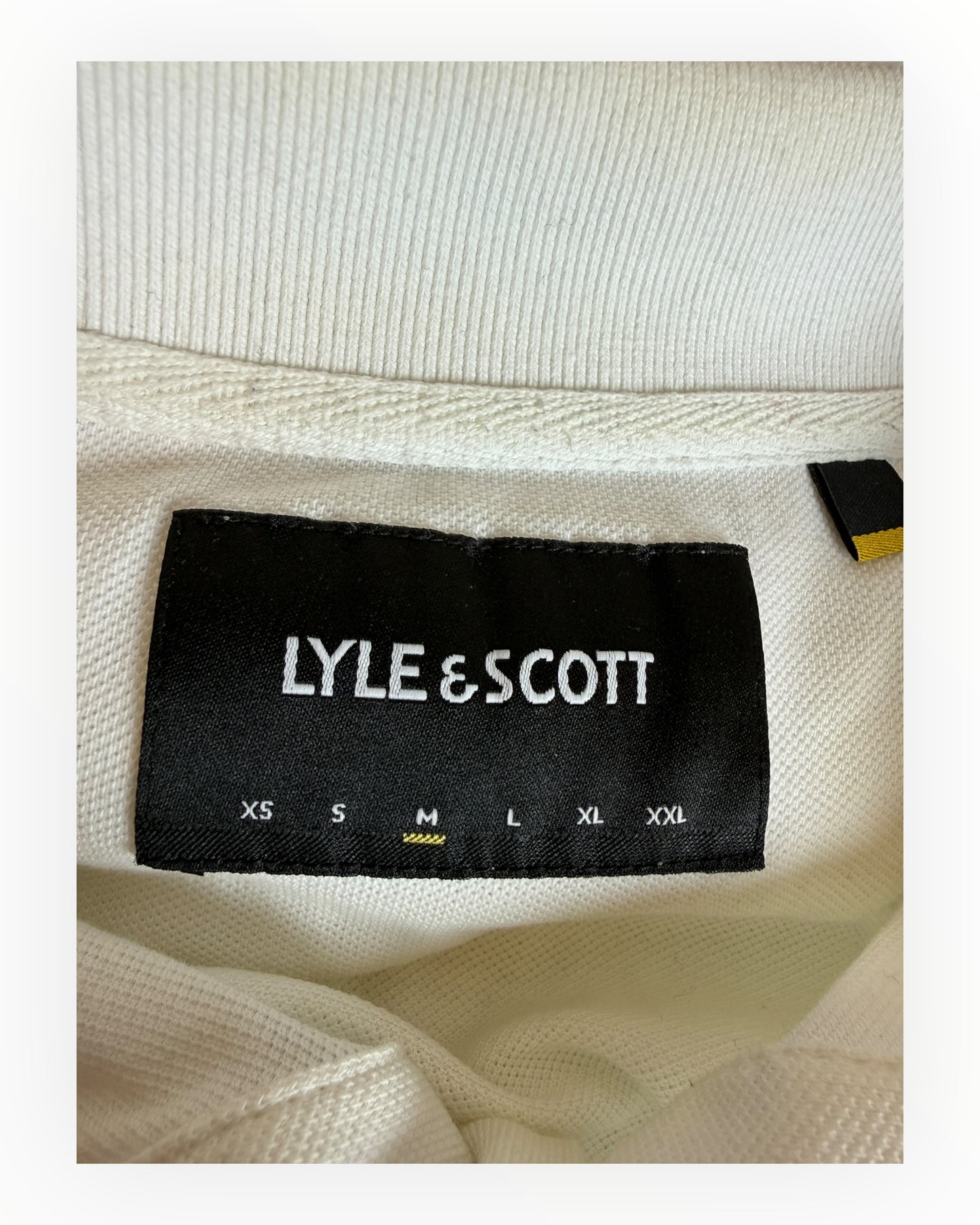 Lyle and Scott Poloshirt weiß Größe M