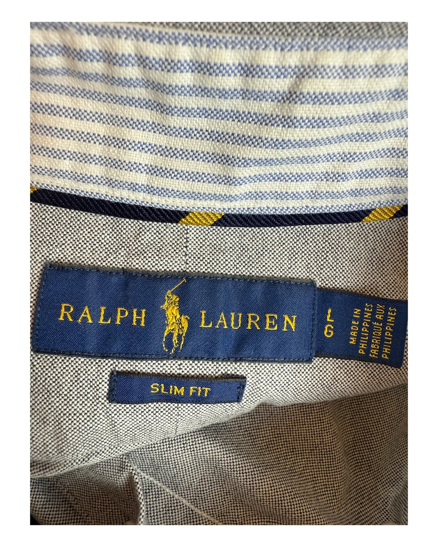 Polo Ralph Lauren Oxfordhemd grau Größe L