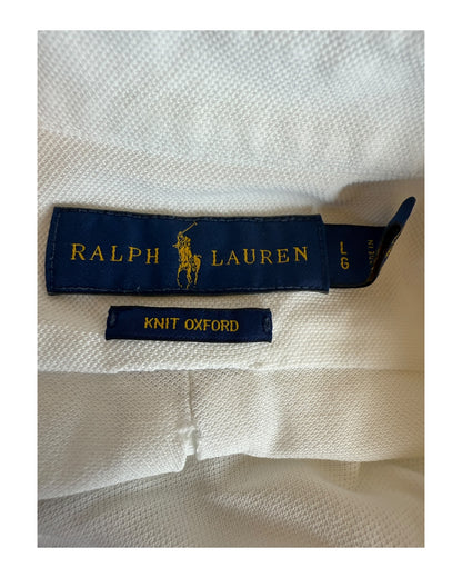 Polo Ralph Lauren Knit Oxfordhemd weiß Größe L