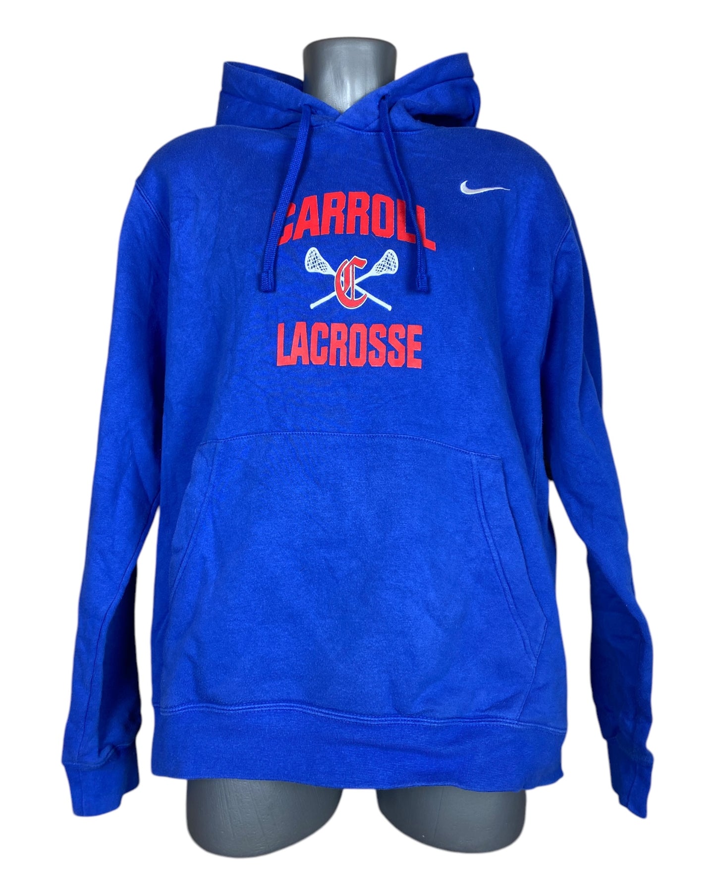 Nike Carroll Lacrosse Hoodie blau Größe L