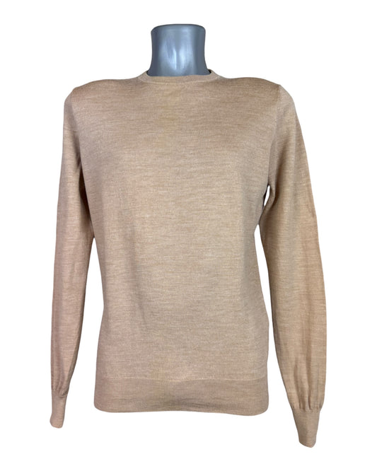 Suit Supply Pullover Merinowolle beige Größe M