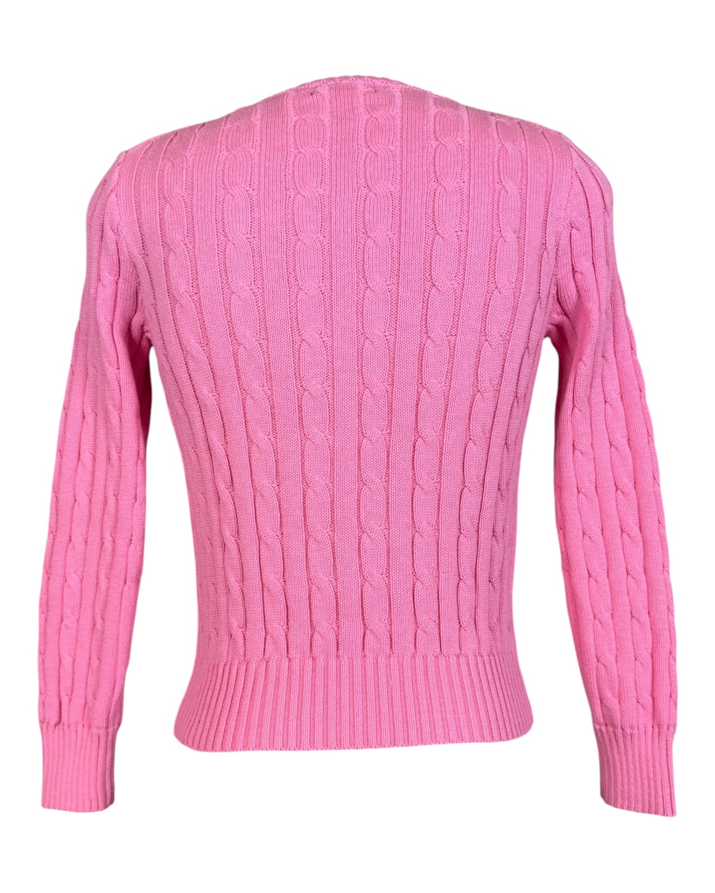 Polo Ralph Lauren Zopfmuster Pullover rosa Größe S