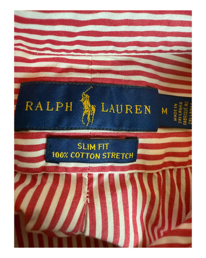 Polo Ralph Lauren Hemd rot weiß gestreift Größe M