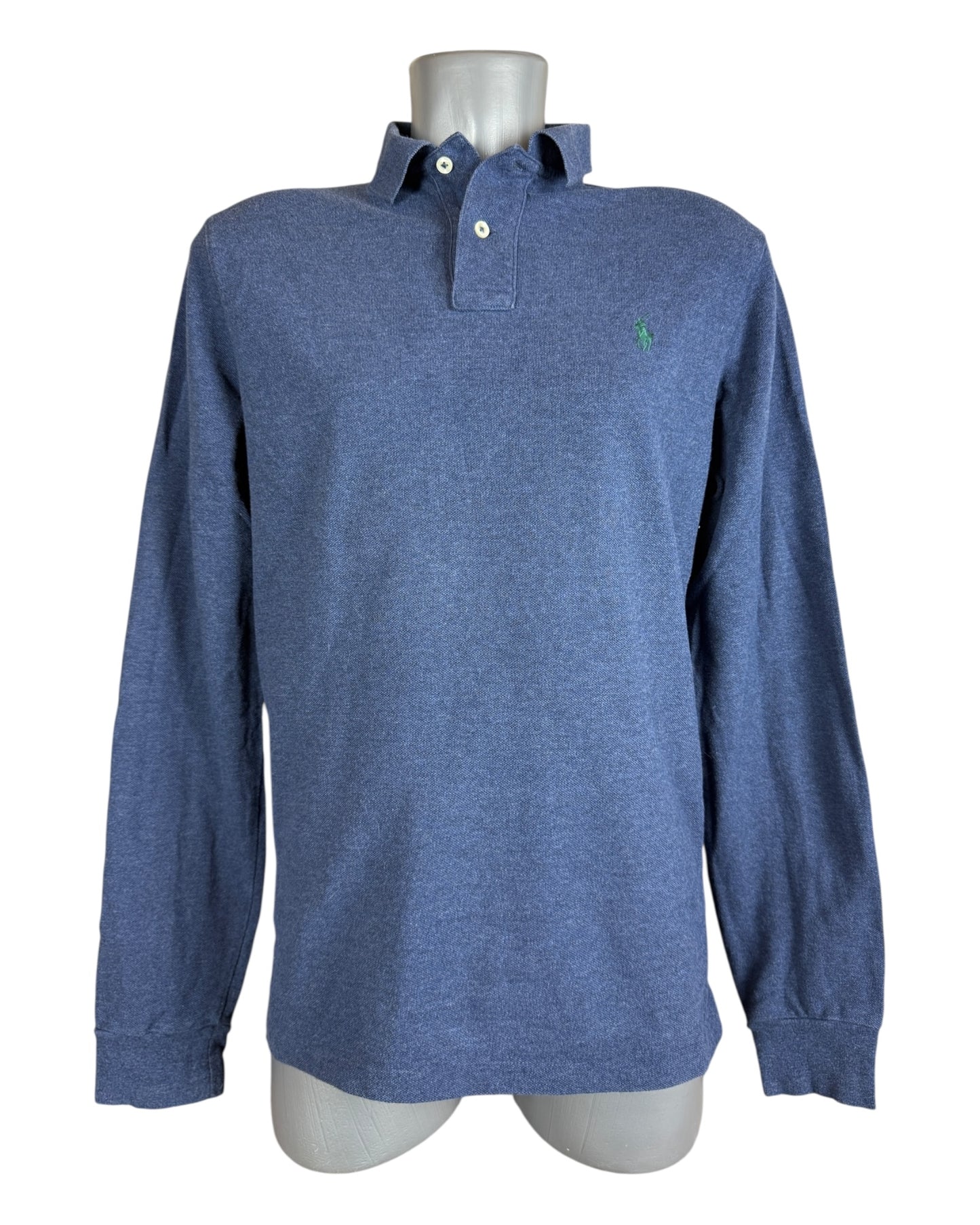 Polo Ralph Lauren langärmliges Poloshirt marineblau Größe M