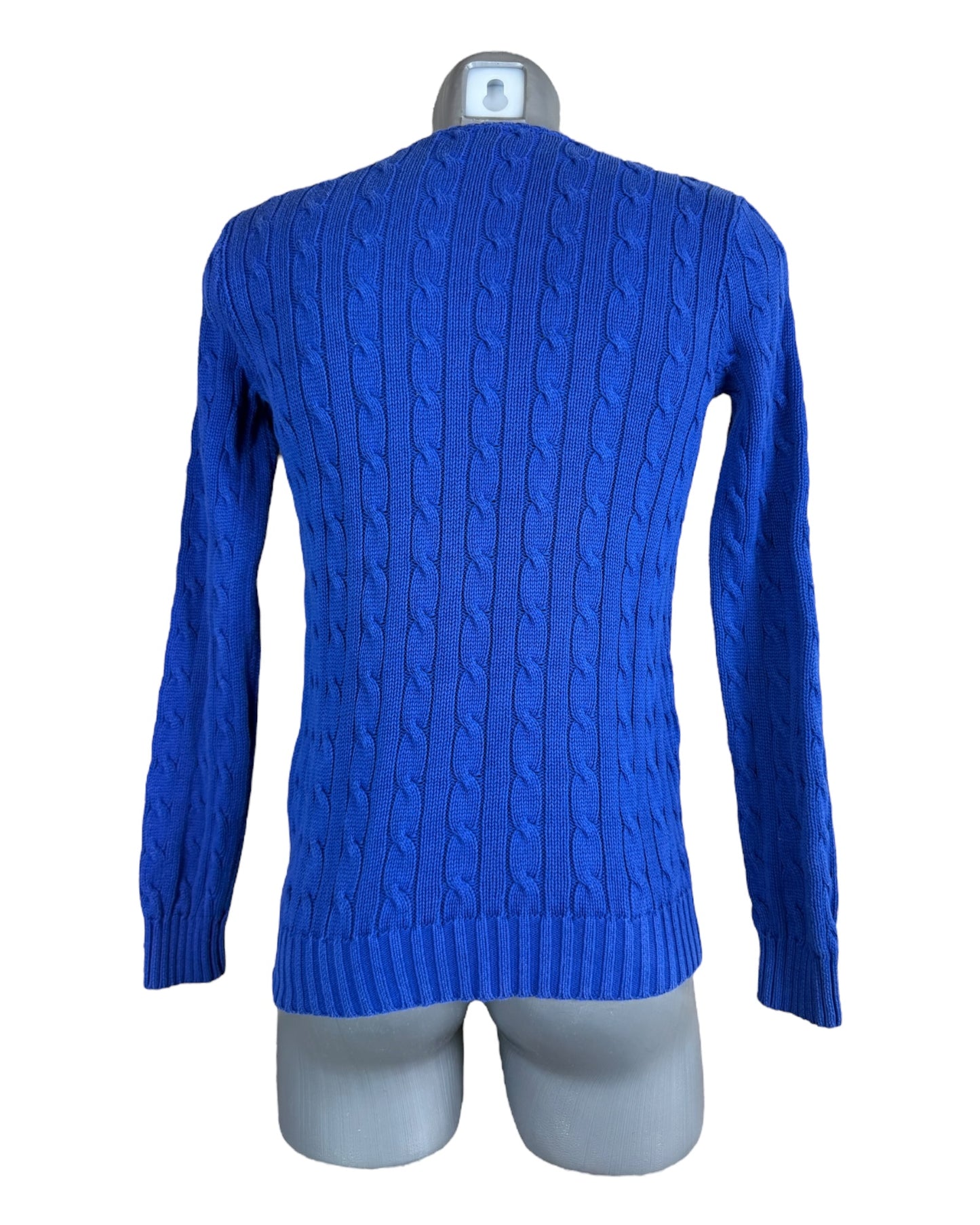 Polo Ralph Lauren Zopfmuster Pullover royalblau Größe M