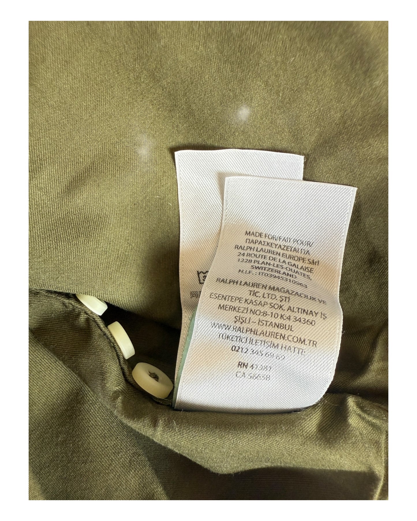 Polo Ralph Lauren Hemd khaki Größe L