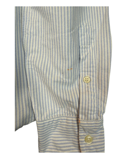 Polo Ralph Lauren Oxford Bluse hellblau weiß gestreift Größe M