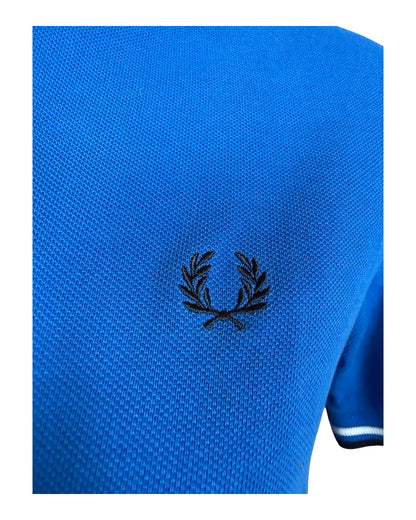 Fred Perry Poloshirt blau Größe M