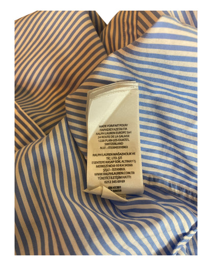 Polo Ralph Lauren Hemd blau weiß gestreift Größe M